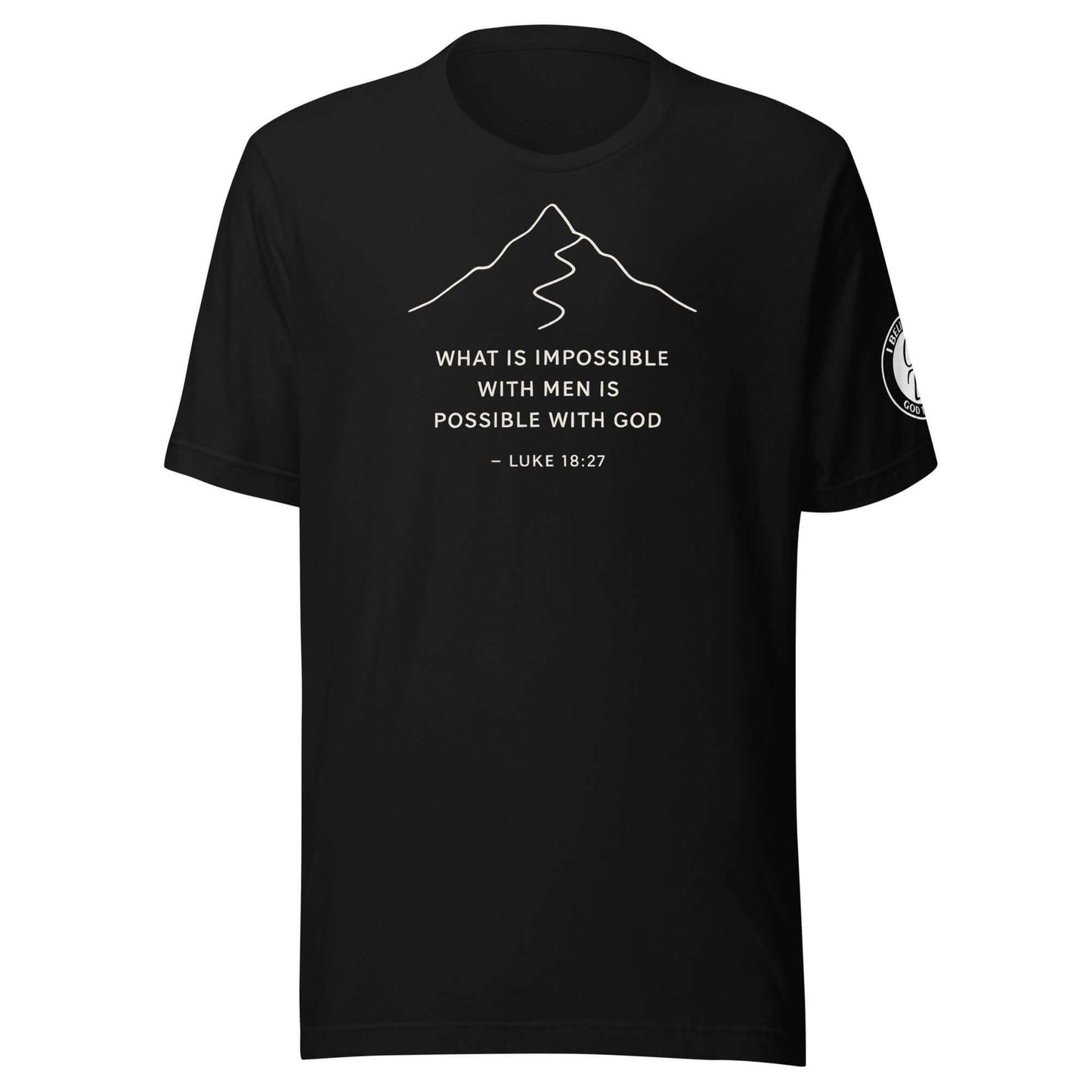 Product mockup What Is Impossible With Men Is Possible With God