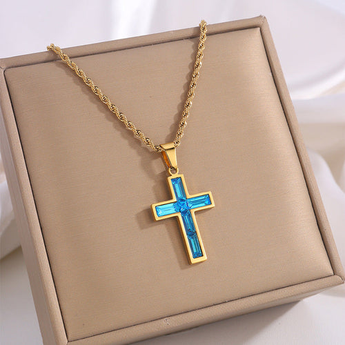 Faith Cross Necklace Set | Christian Jewelry for Couples