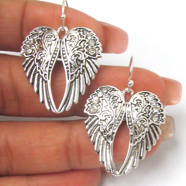 angel wing earrings