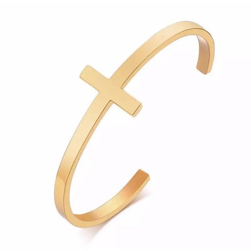 Full Circle Cross Bracelet | 18K Gold Faith Jewelry