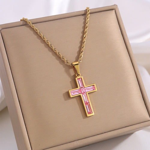 Faith Cross Necklace Set | Christian Jewelry for Couples