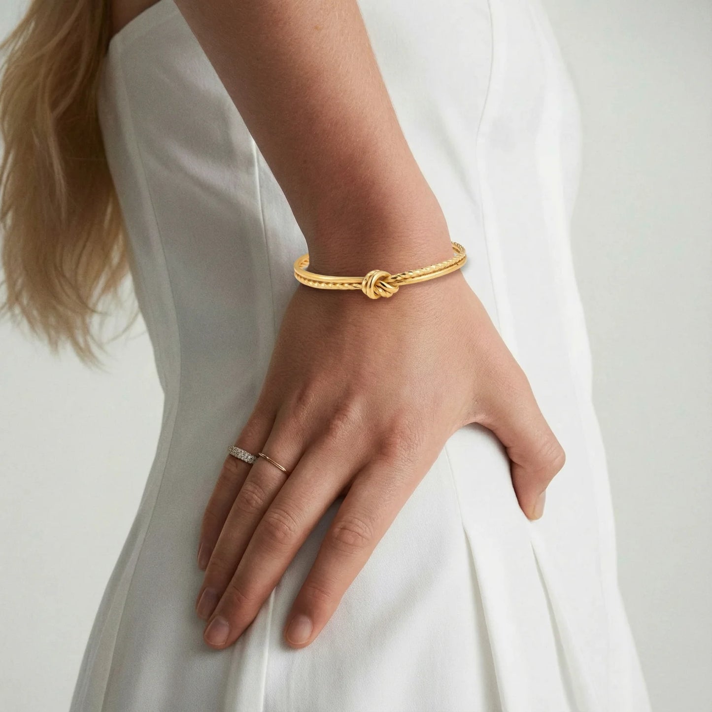 Eternal Bond Knot Cuff Bracelet