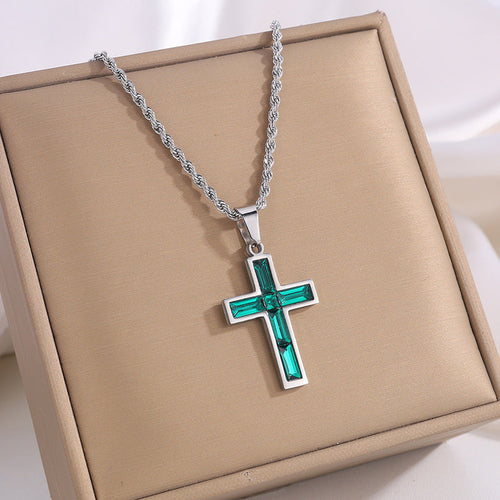Faith Cross Necklace Set | Christian Jewelry for Couples