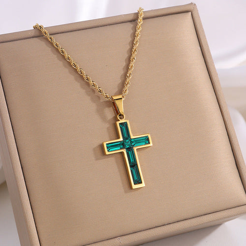 Faith Cross Necklace Set | Christian Jewelry for Couples