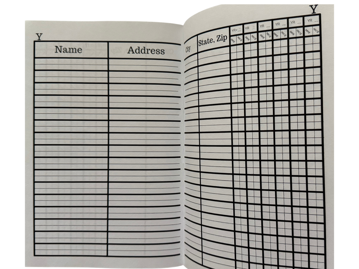 My God Things Christmas Card Record Book