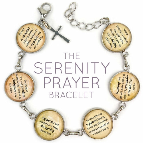 Serenity Prayer Charm Bracelet – Faith, Courage, and Peace