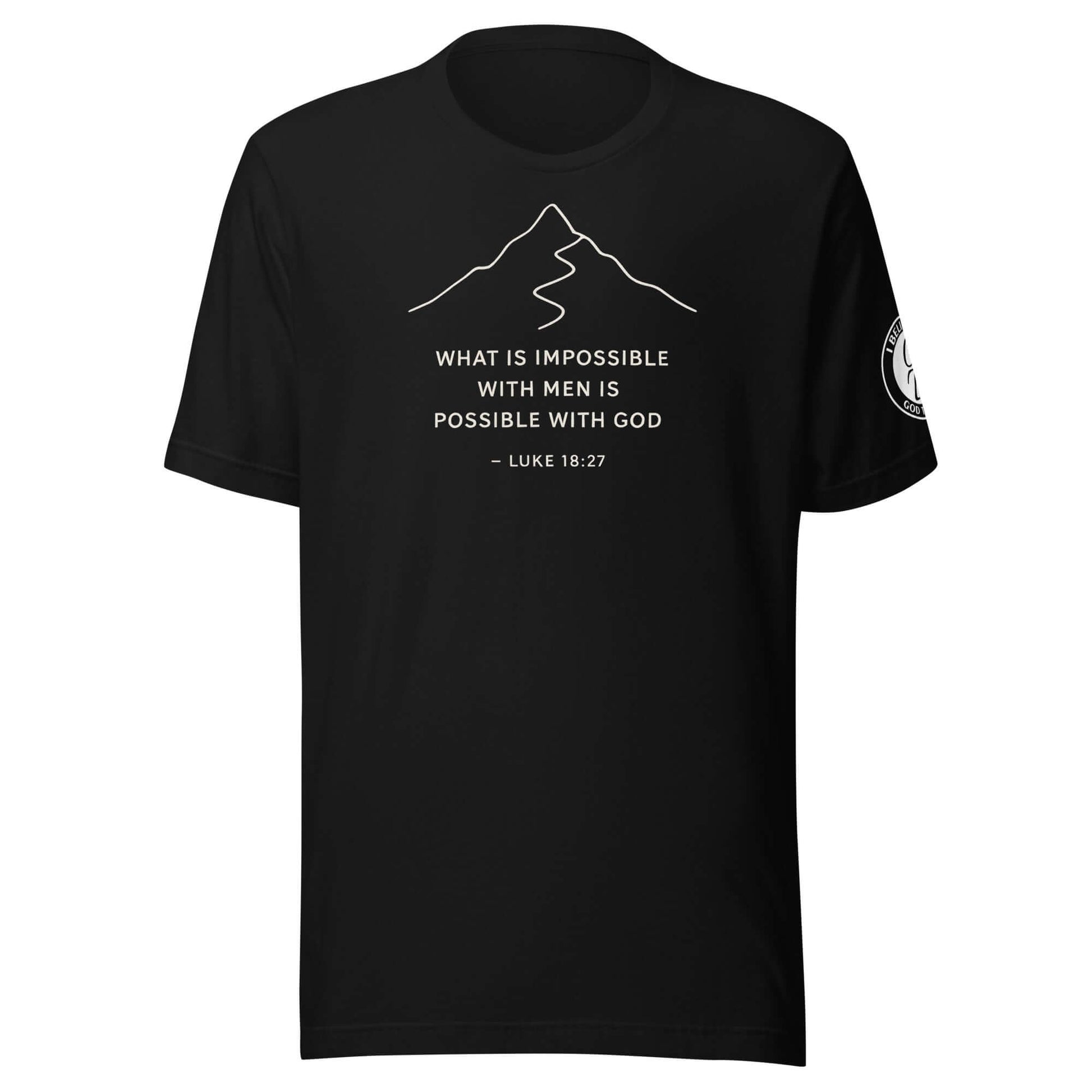 Product mockup What Is Impossible With Men Is Possible With God