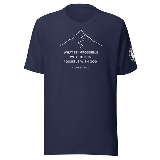 Product mockup What Is Impossible With Men Is Possible With God