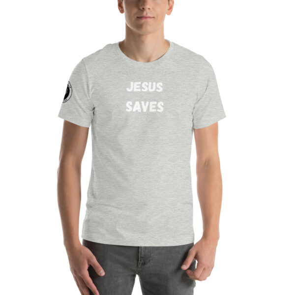 Jesus Saves Tee white